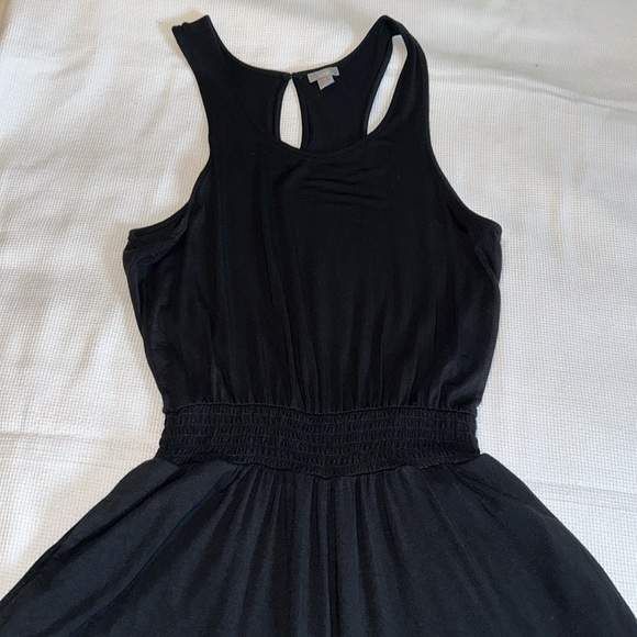 Aerie Solid Black Short Jumpsuit with Pockets Size XS - Picture 6 of 14